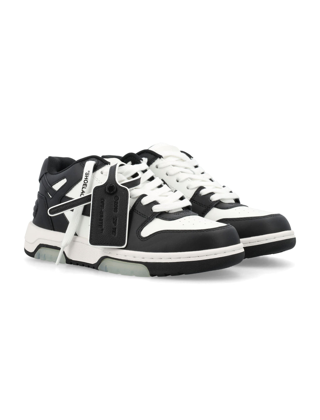 Black White Out Of Office Color-Block Sneakers