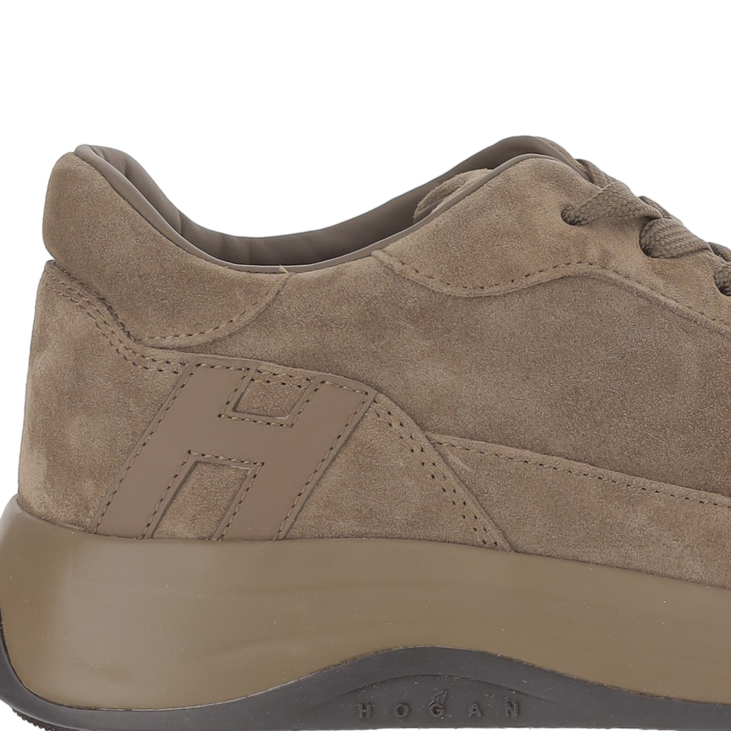 Hi-Light Suede Sneakers With Contrasting Logo Detail