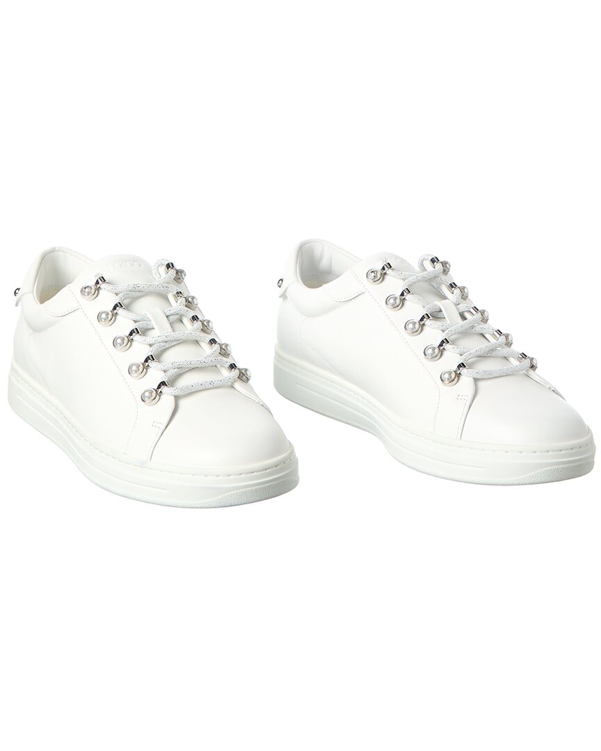Jimmy Choo Antibes/F Leather Sneaker (Authentic Pre-Loved)