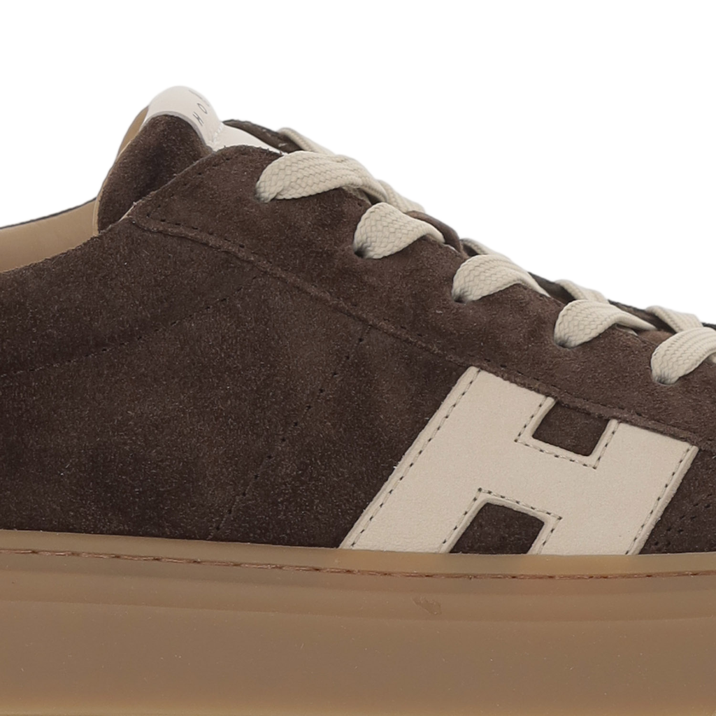 Low-Top Suede Sneakers With Logo Detail And Chunky Sole