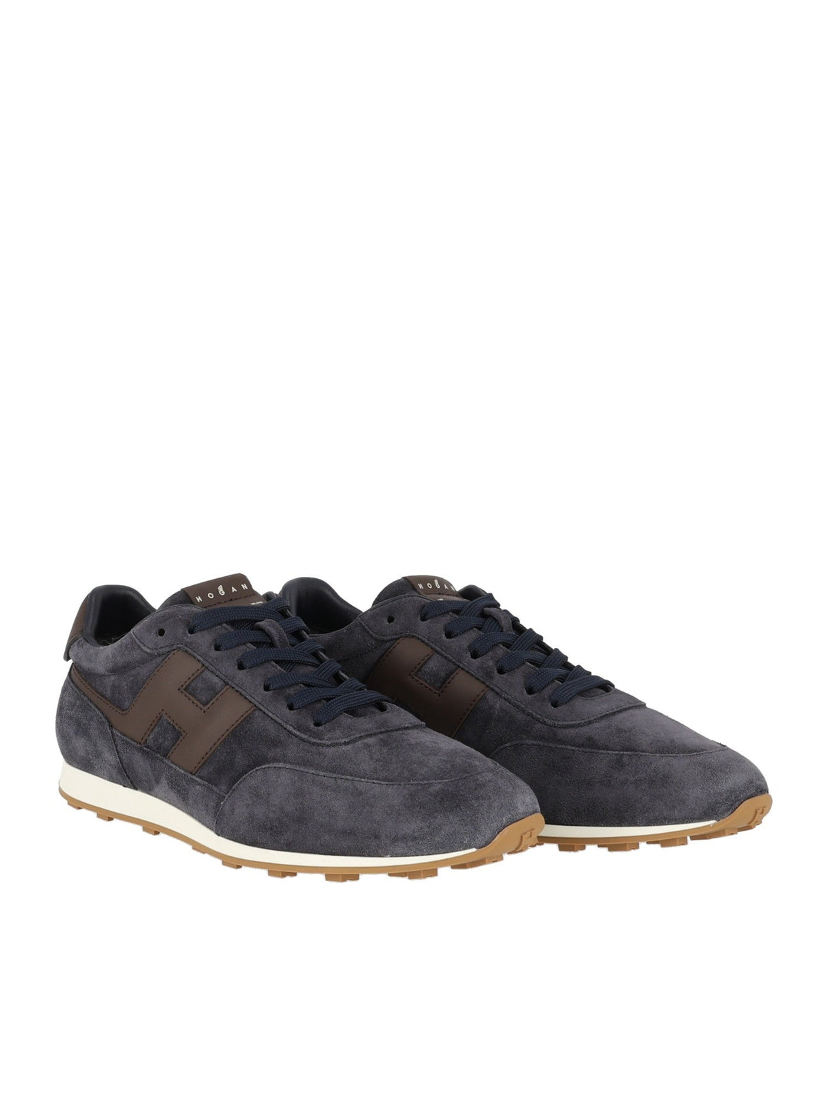 Grey H699 Suede Low-Top Sneakers