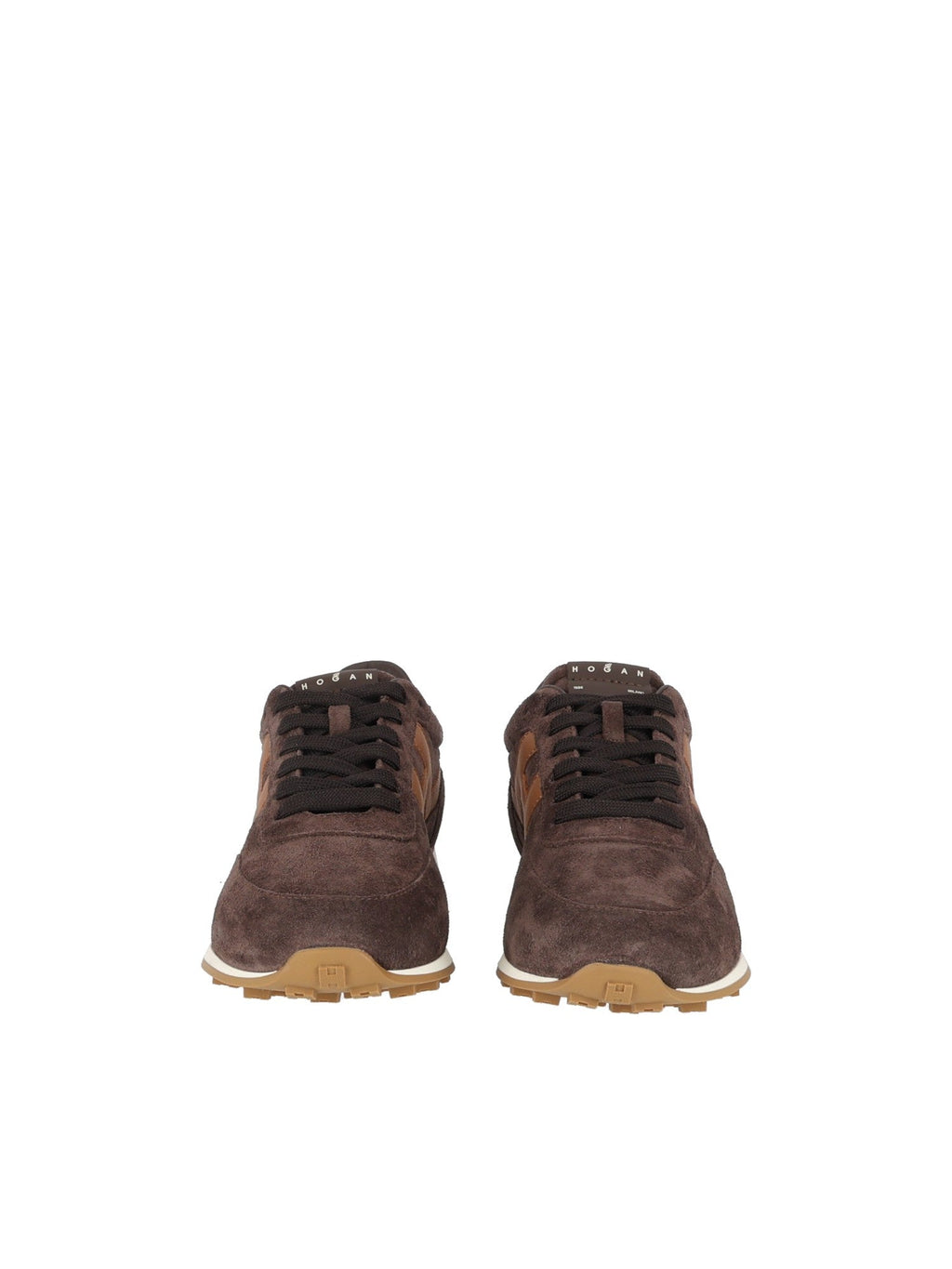 Brown H699 Suede Low-Top Sneakers