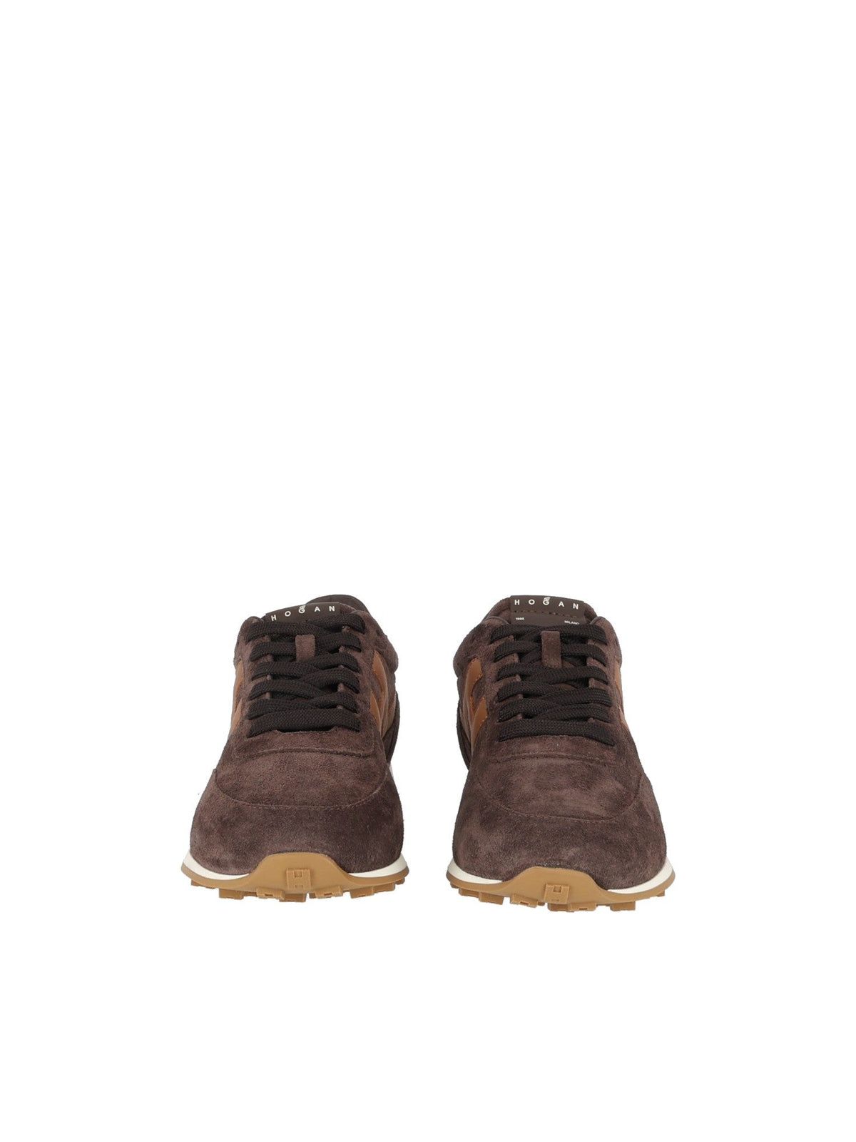Brown H699 Suede Low-Top Sneakers