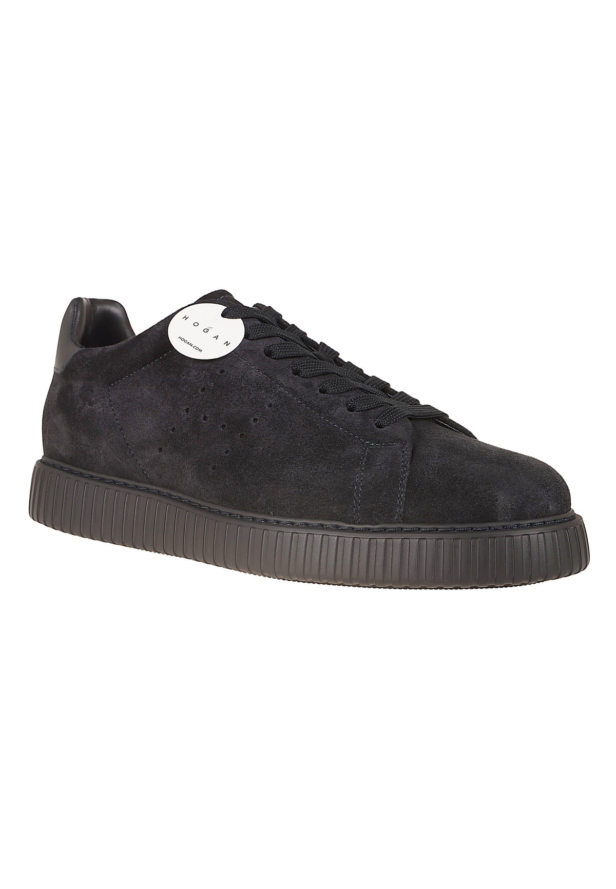 Brown H-Stripes Suede Platform Sneakers