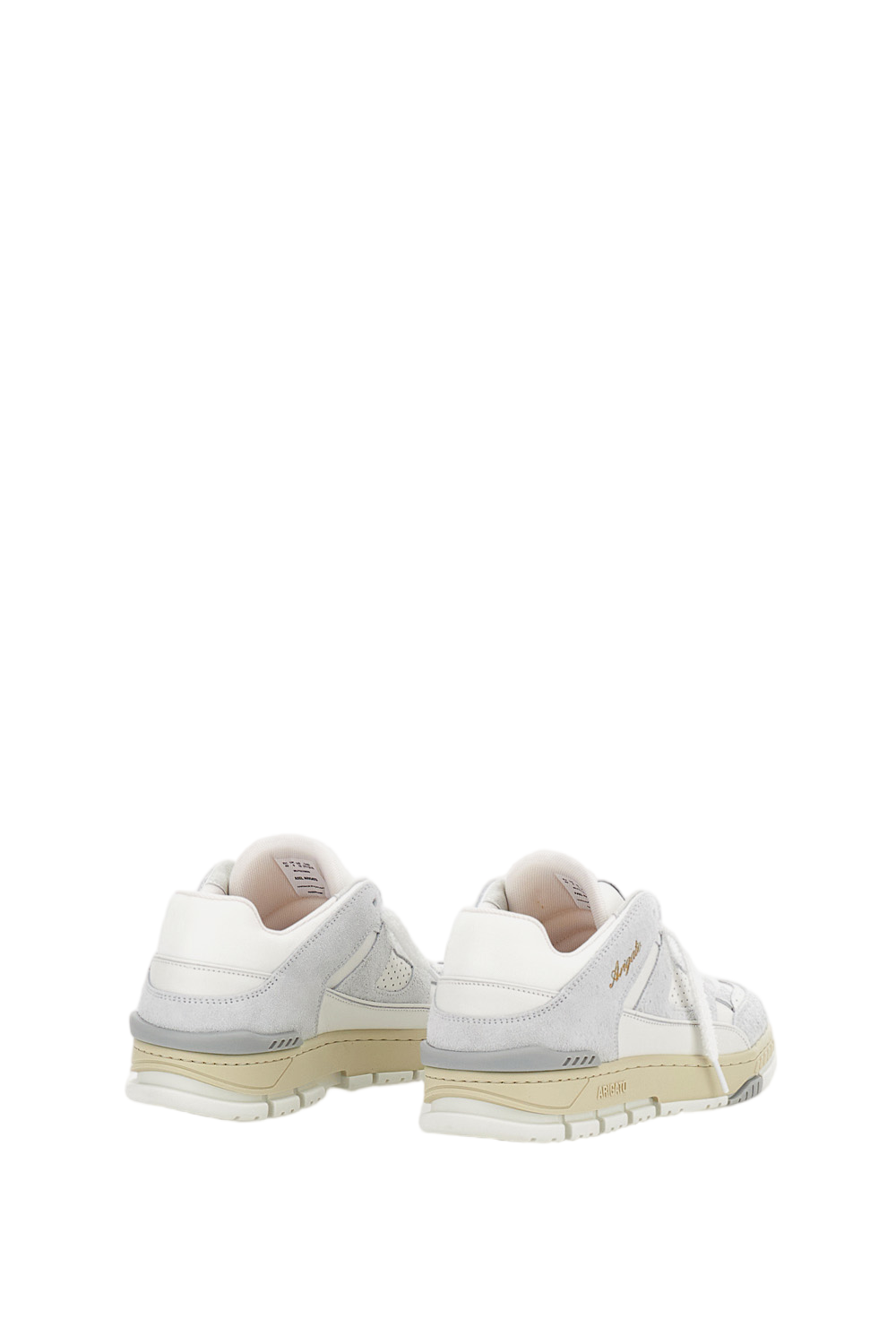 Grey Fabric Leather Suede Retro Sneakers
