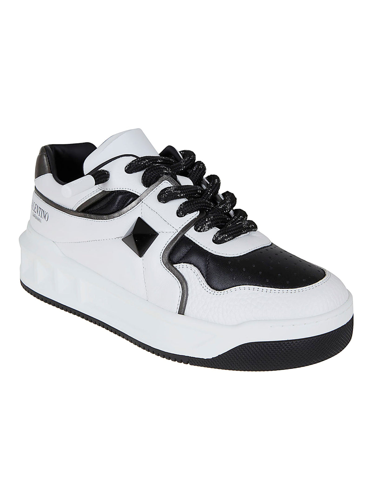 Low-Top Nappa Leather Sneakers with Maxi Stud Detail