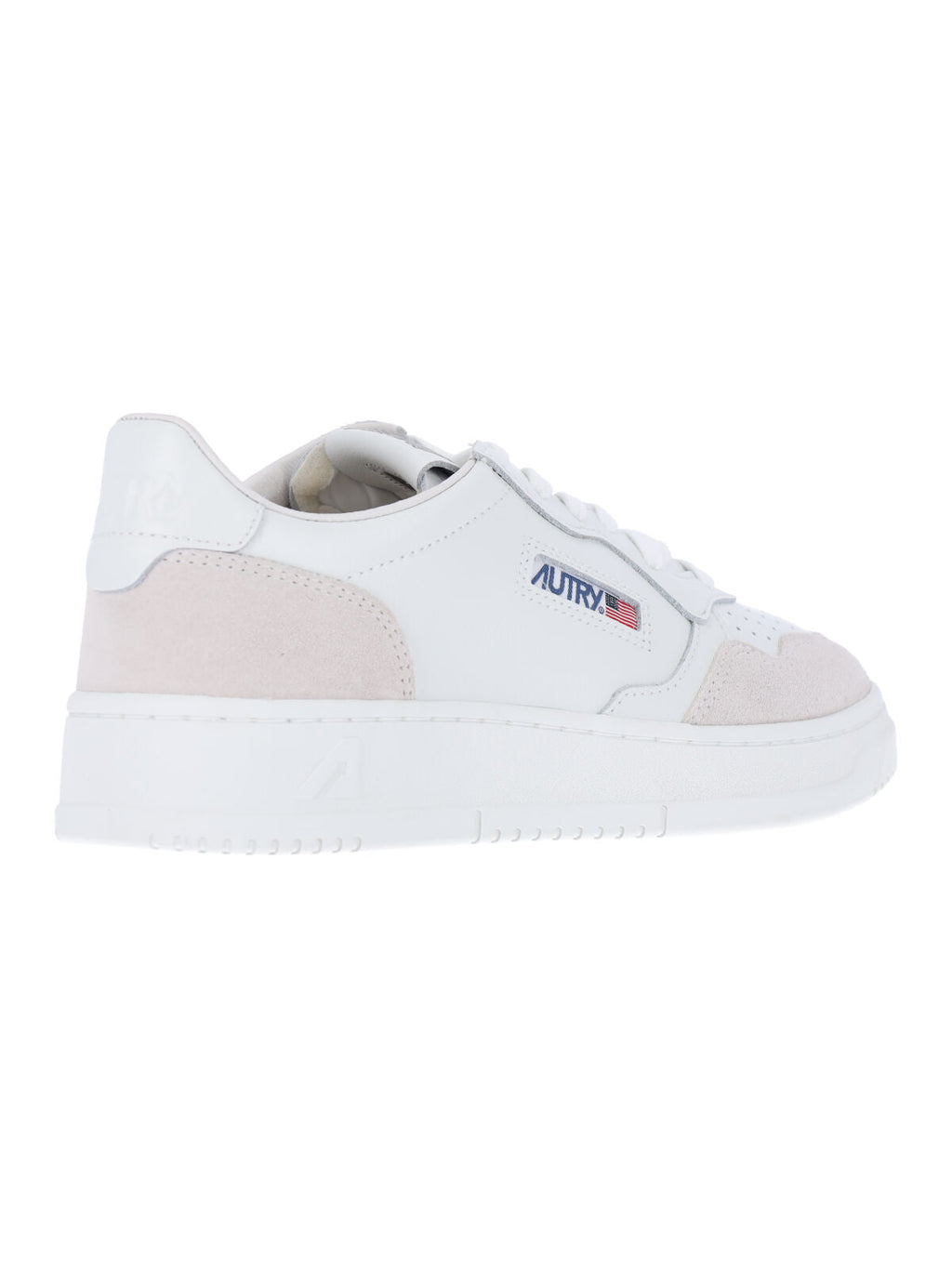 Low-Top Sneakers with Rounded Toe and Multicolor Logo