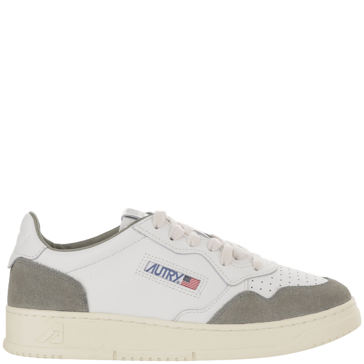 Medalist Low Leather Sneakers With Smooth And Suede Paneling