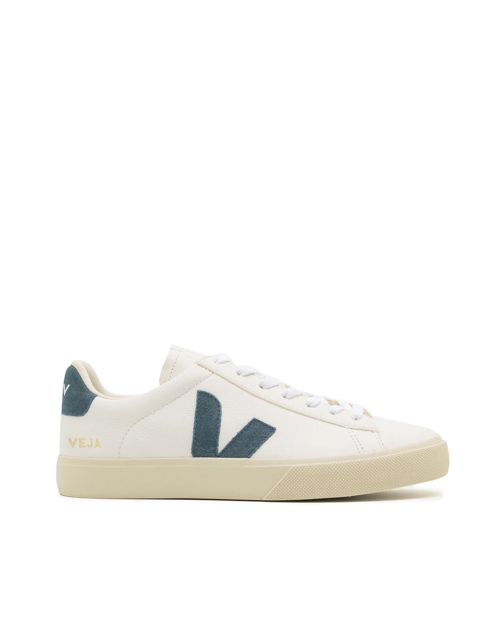 Low-Top Sneakers In Organic Traced Leather With Suede Accents