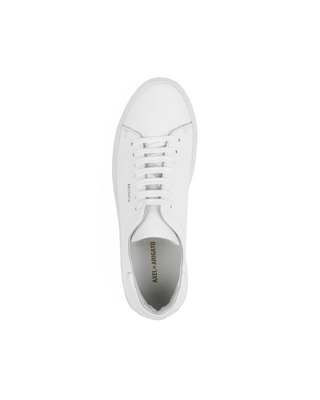 Clean 90 White Low-Top Sneakers with Gold Logo Detail