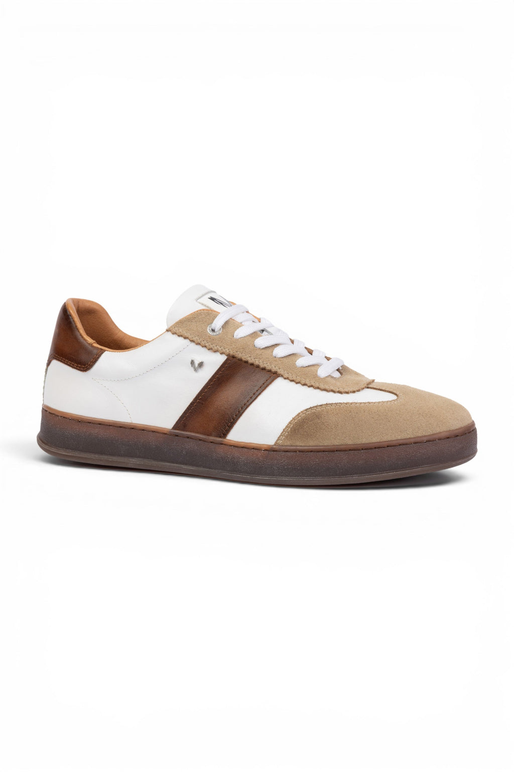 Martinelli Men's Brown Leather Sneakers Trainer Shoes - Seaford