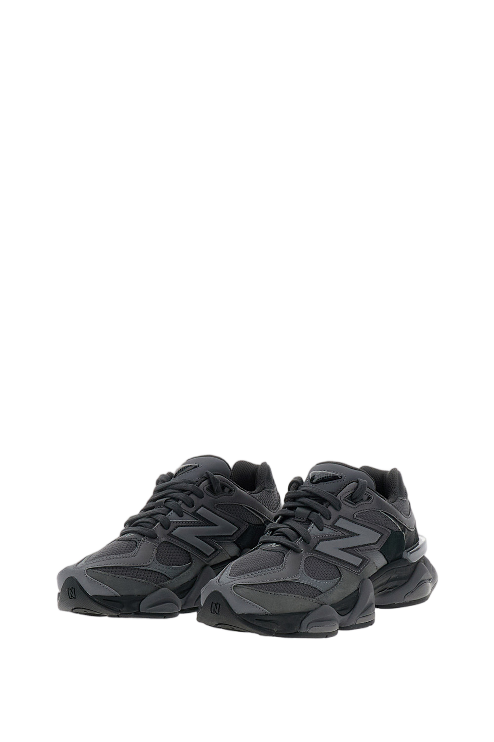 Black 9060 Mesh Suede Sneakers