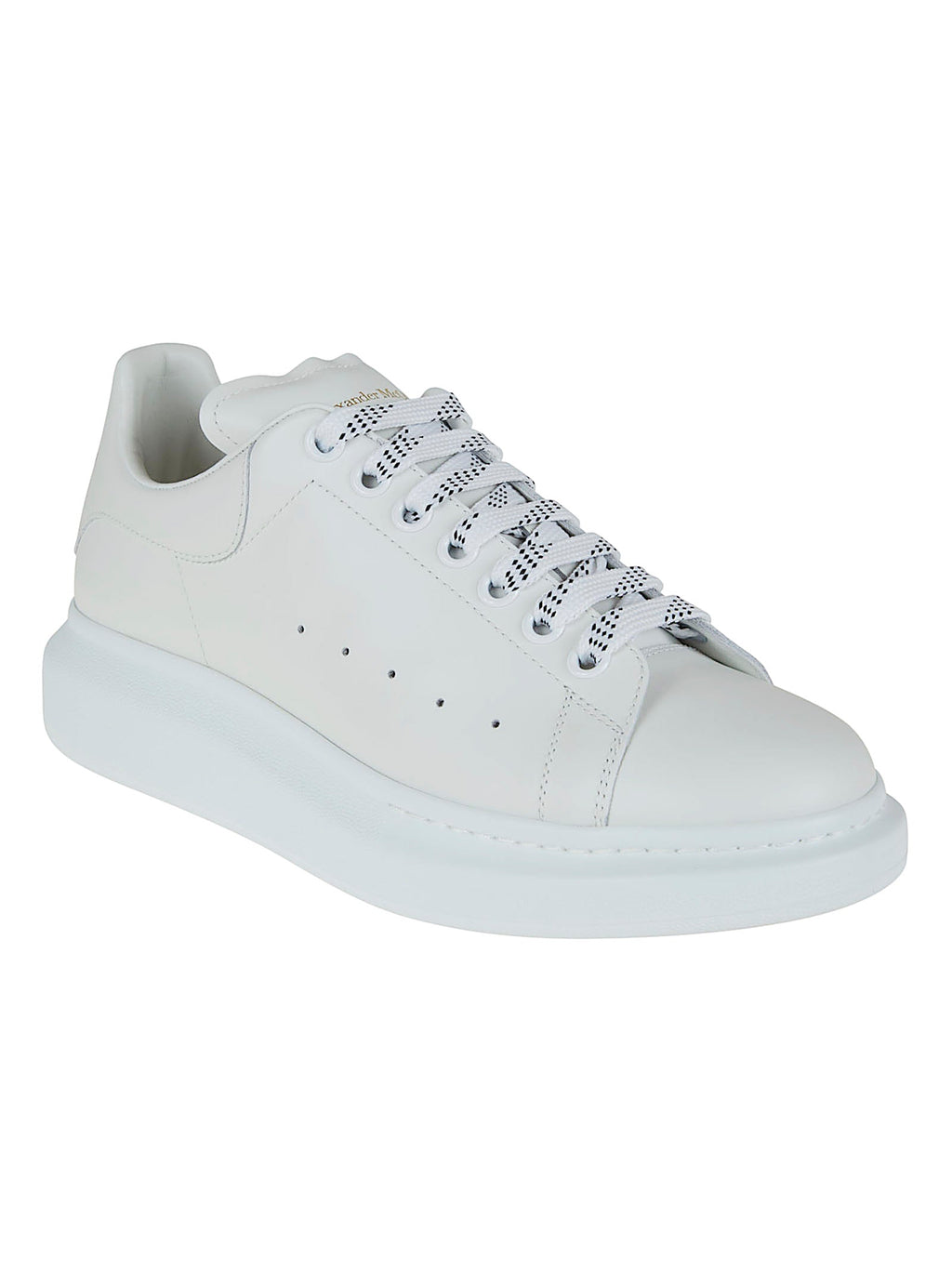 Leather Oversized Sneakers with Exaggerated Sole and Signature Logo