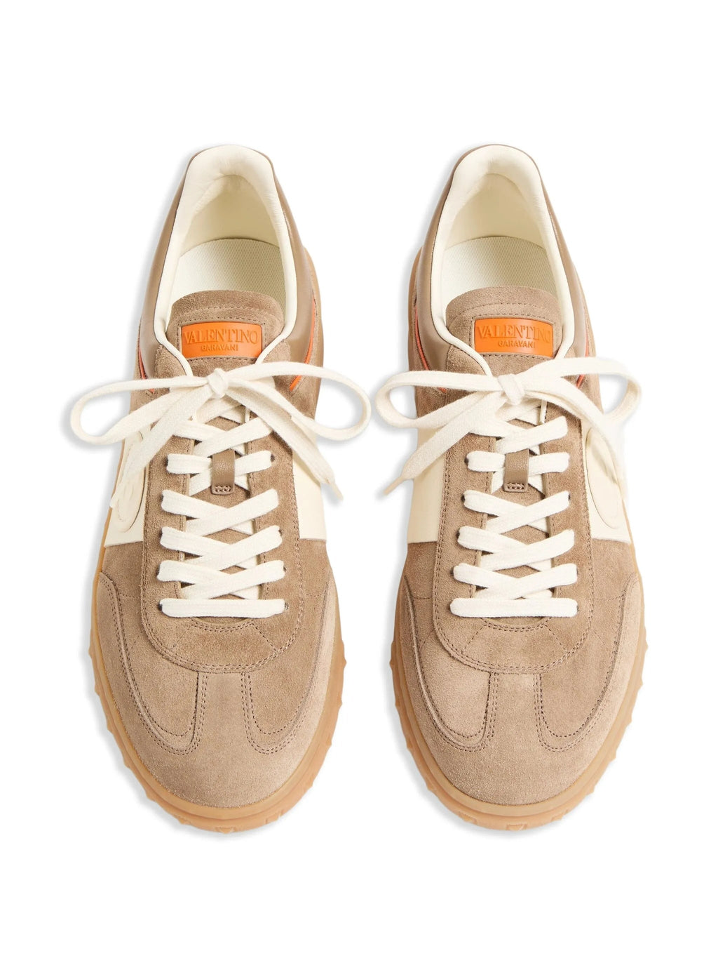 Beige Upvillage Suede Low-Top Sneakers