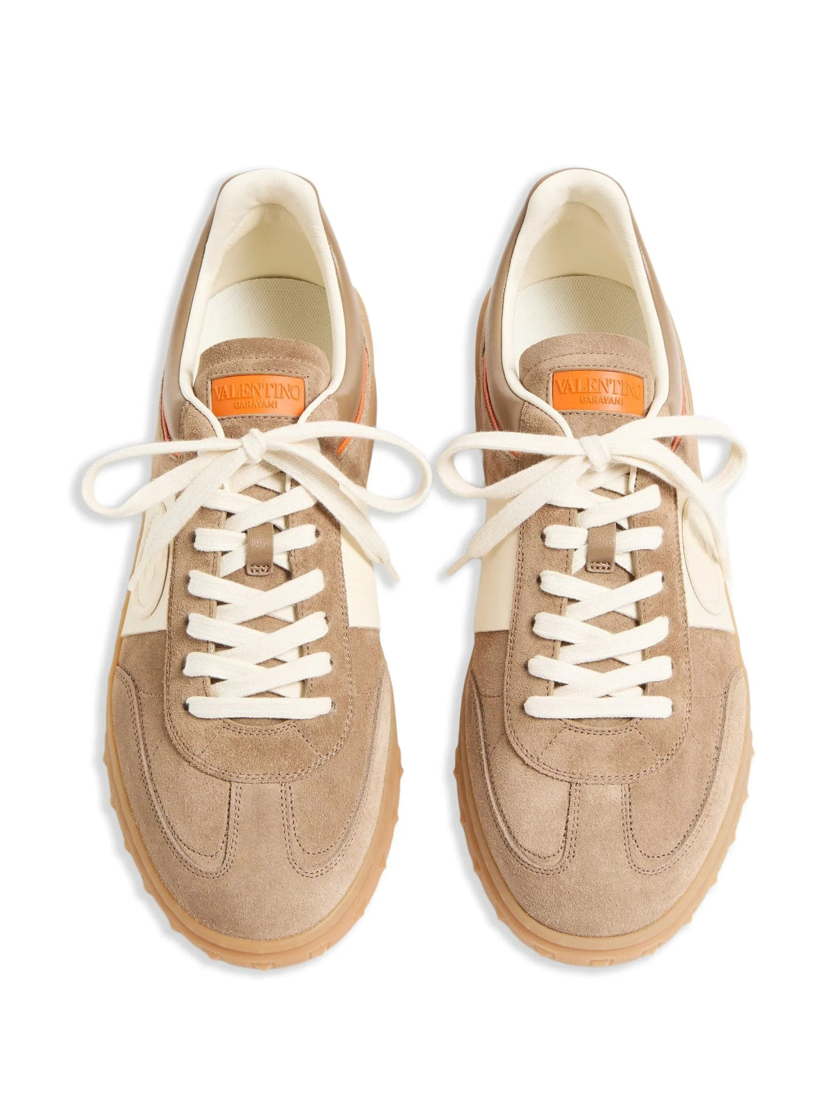 Beige Upvillage Suede Low-Top Sneakers