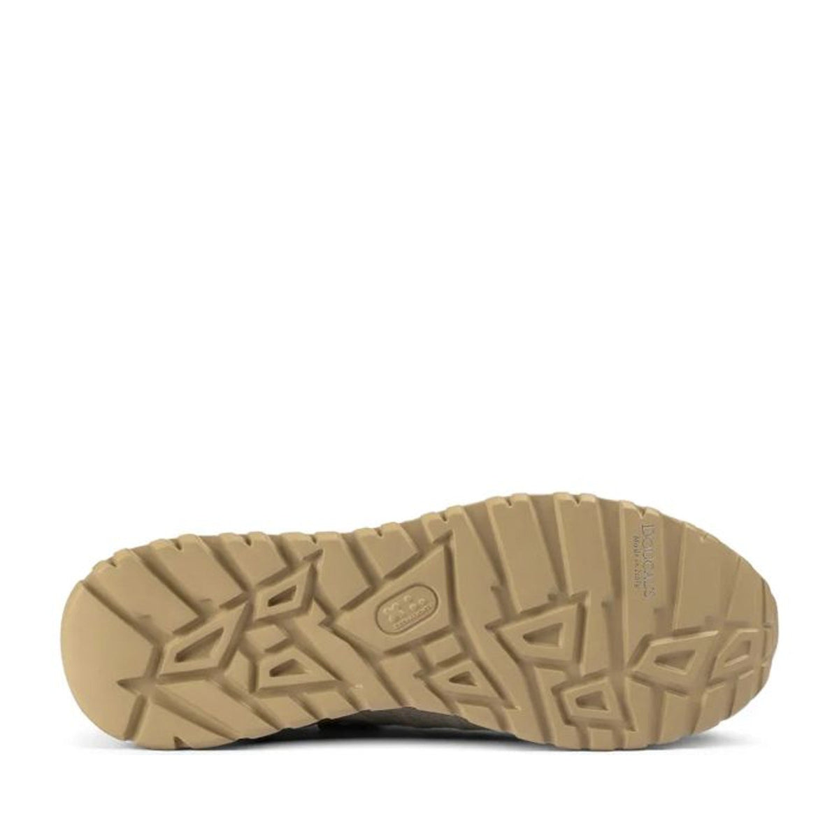 Beige Knitted Textured Leather Accents Sneakers