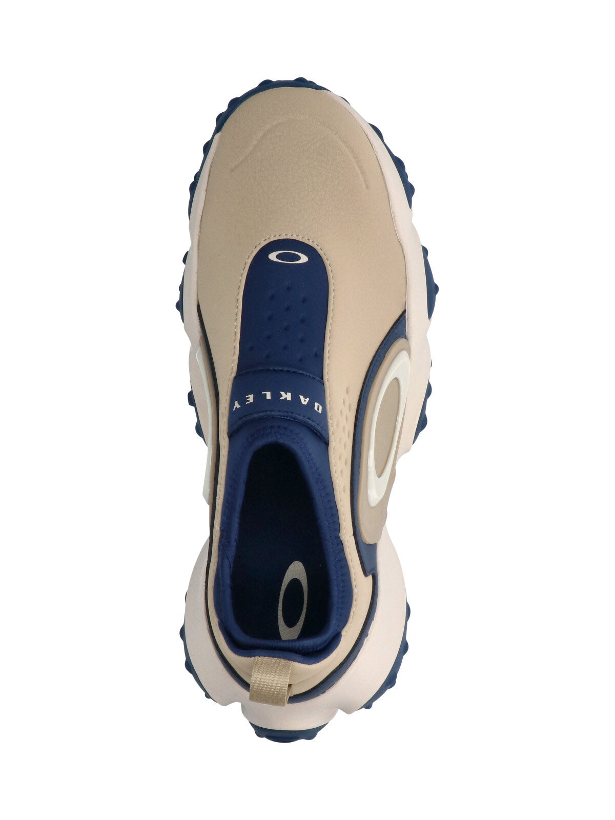 Beige Blue Edge Icon Water-Repellent Slip-On Sneakers