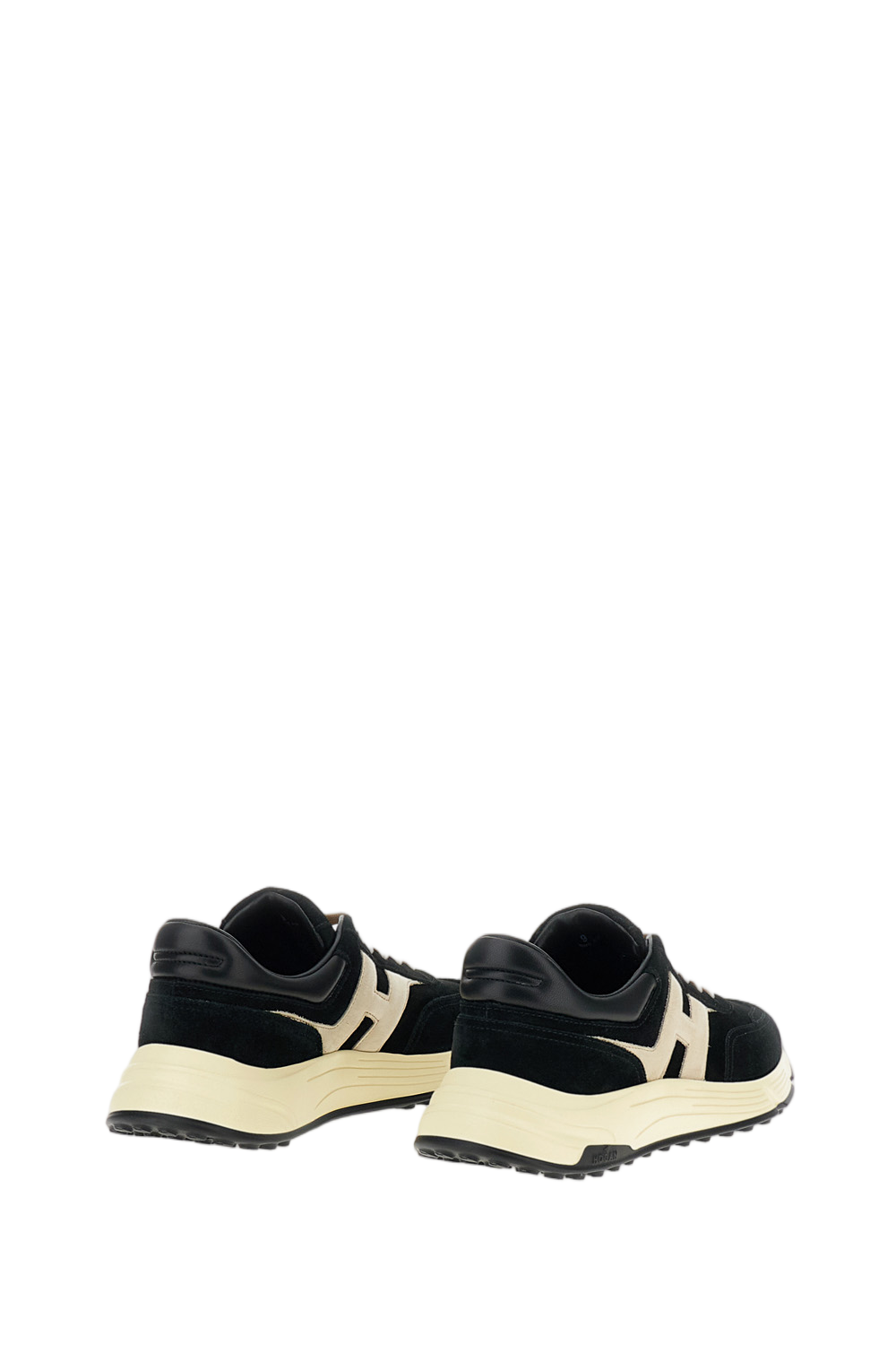 Black Nubuck Leather Hyperlight Sneakers