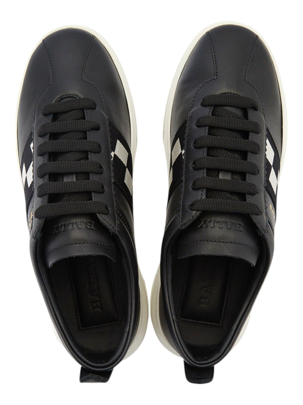 Bally Vita Parcours 6239633 Men's Black Calf Plain Leather Sneakers