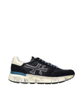 Blue Mick Calf Goat Leather Sneakers