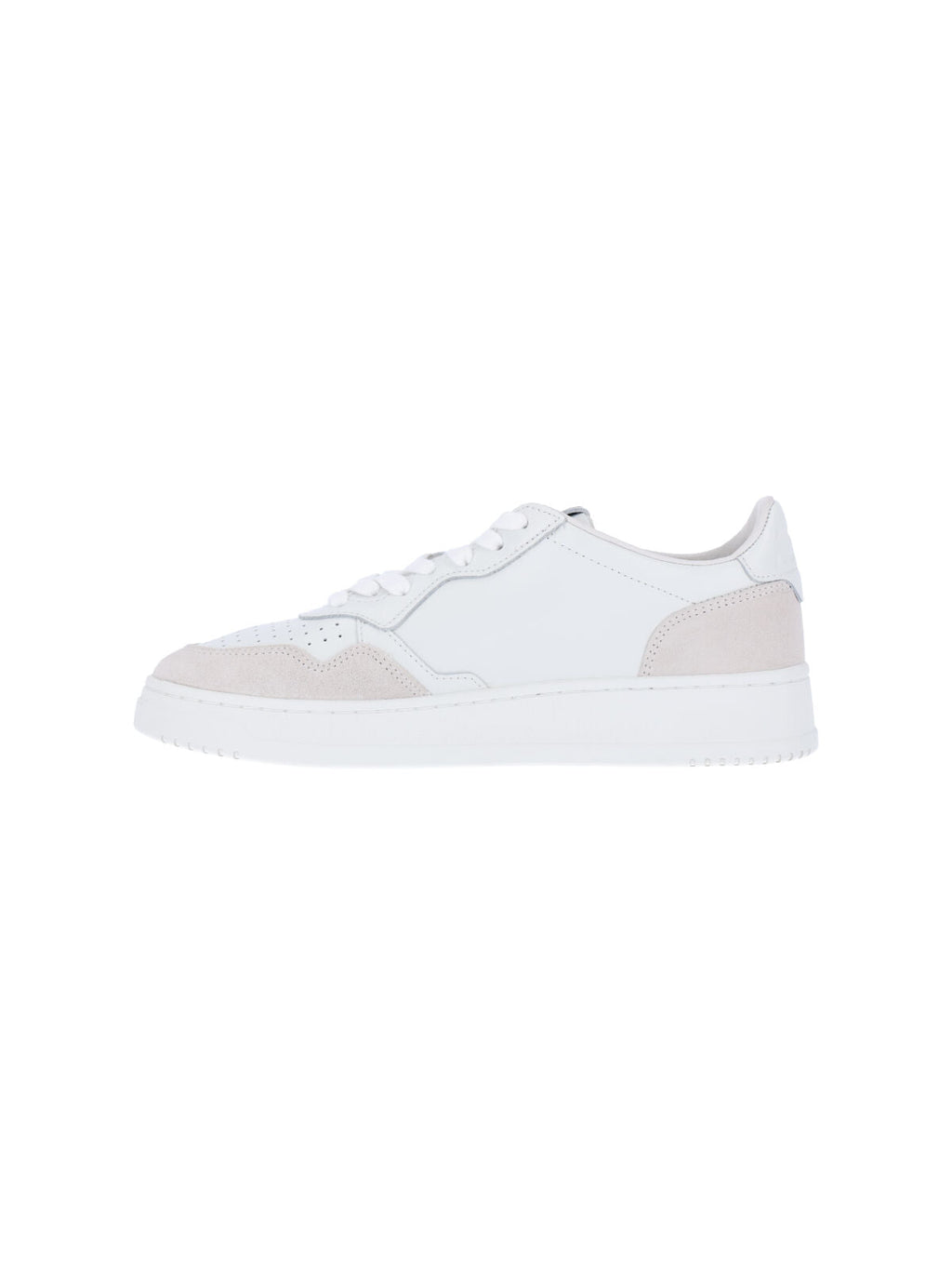 Low-Top Sneakers with Rounded Toe and Multicolor Logo