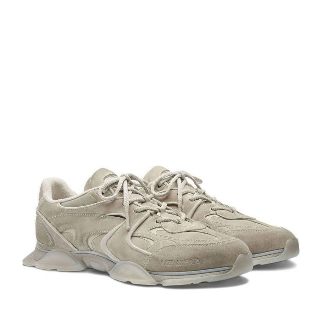 Beige Eris Sculpted Rubber Sole Suede Sneakers