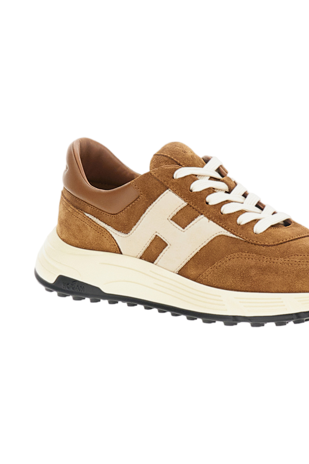 Brown Suede Leather Hyperlight Sneakers