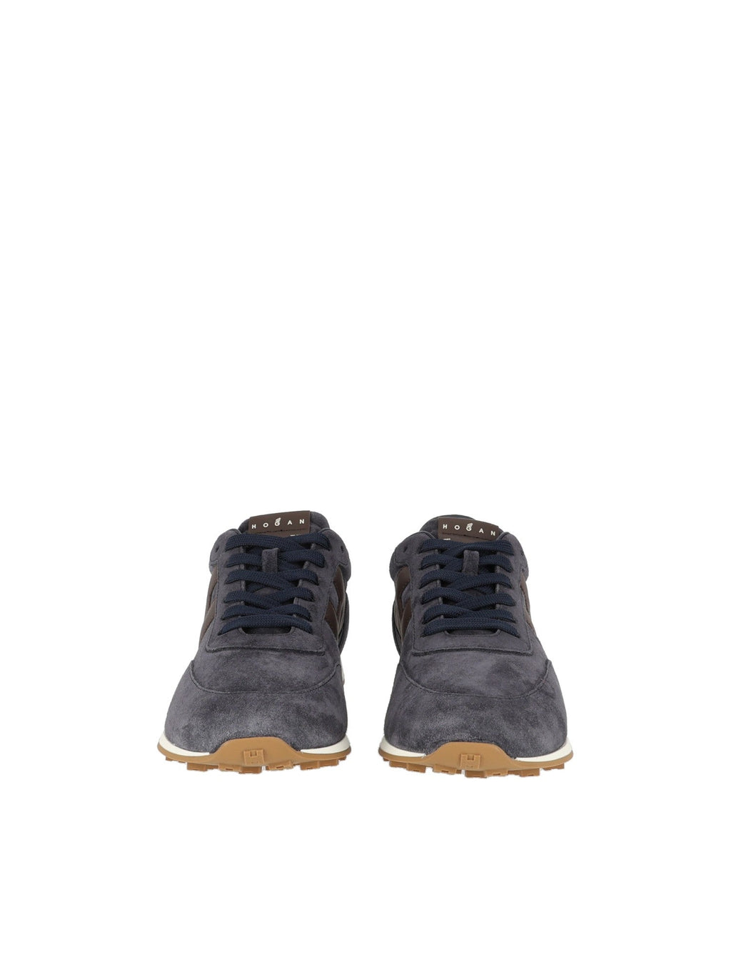 Grey H699 Suede Low-Top Sneakers