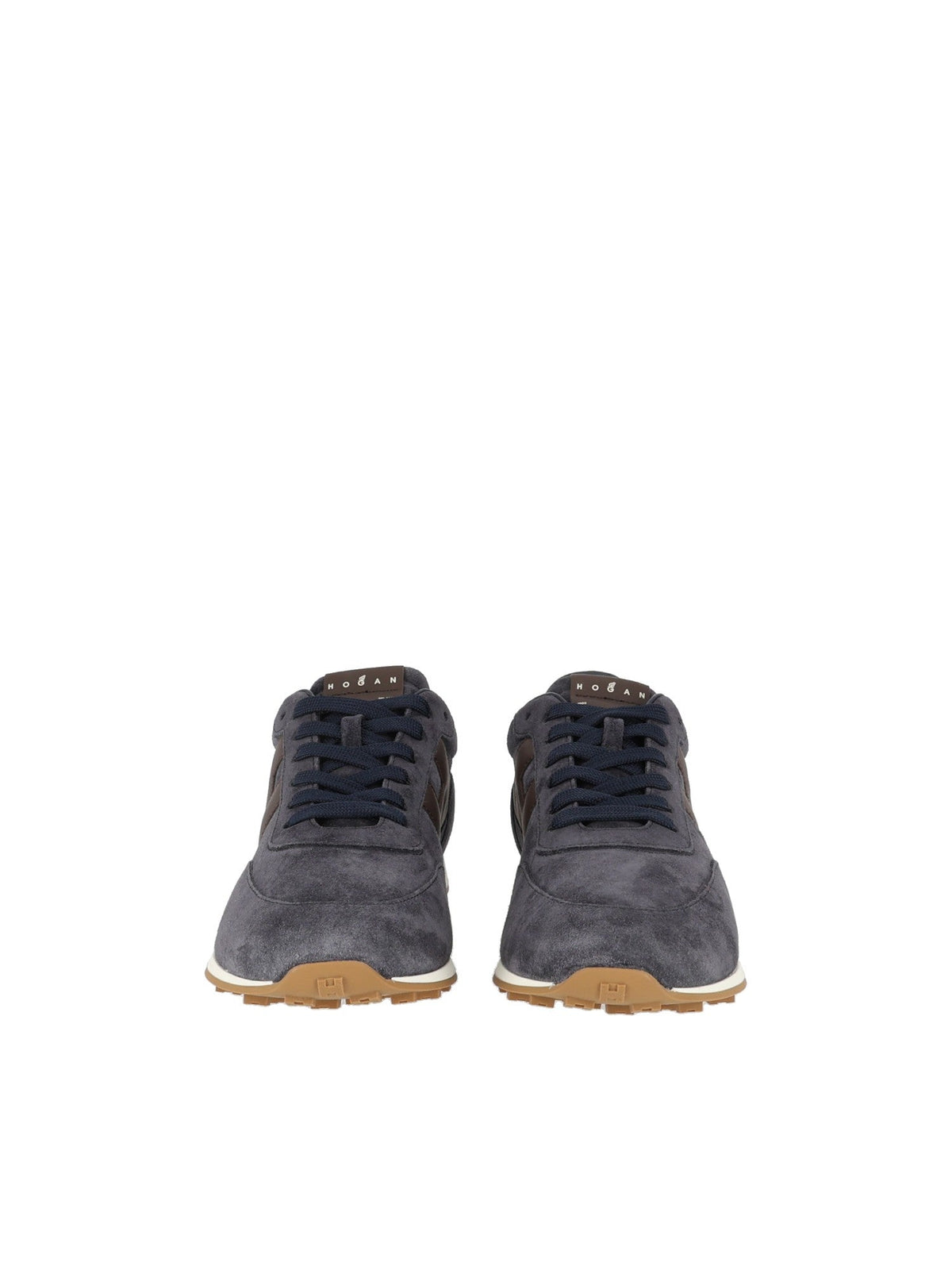 Grey H699 Suede Low-Top Sneakers