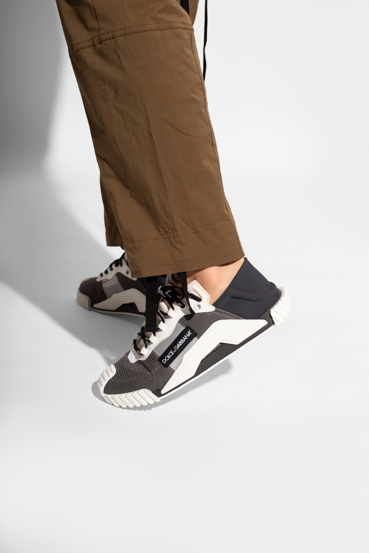 Logo-patched sneakers