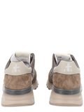 Grey Low-Top Cushioned Sole Suede Sneakers