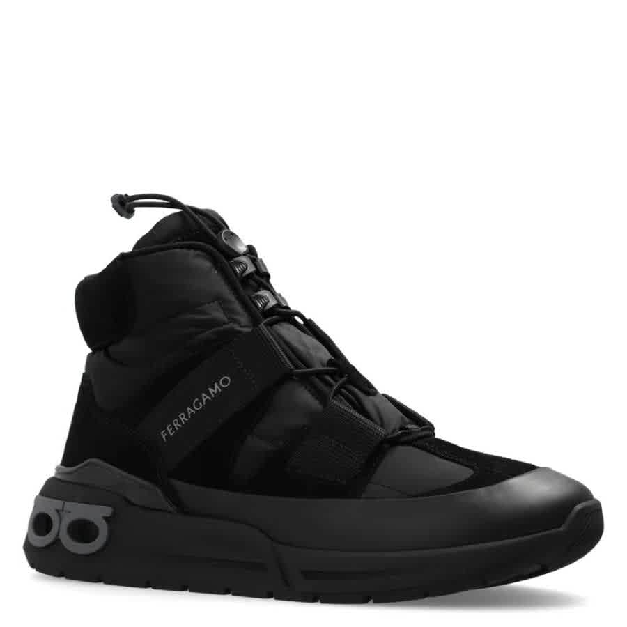 Ferragamo Cosma High-Top Panelled Sneakers