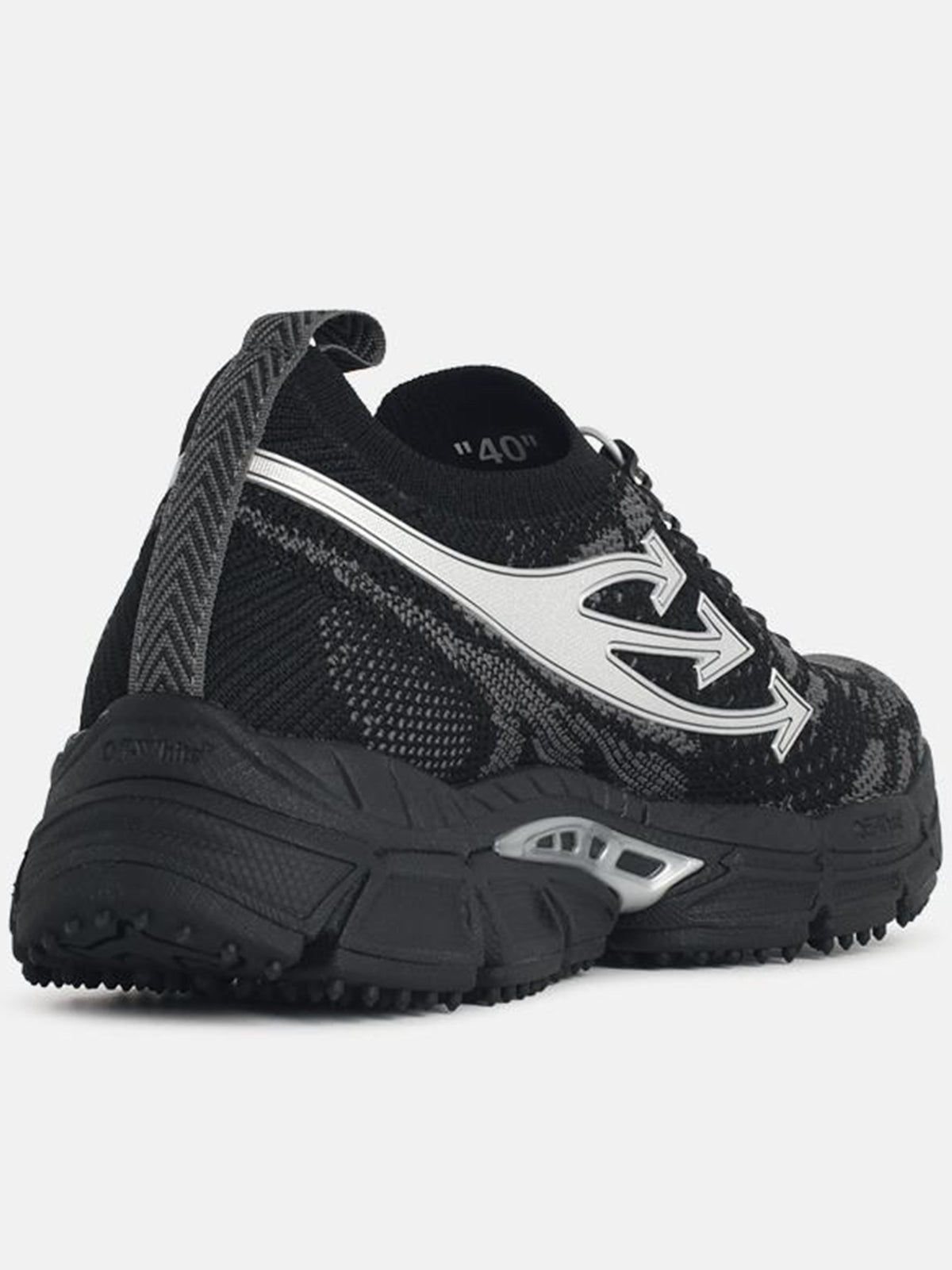 Black Be Right Back Knit Streetwear Sneakers