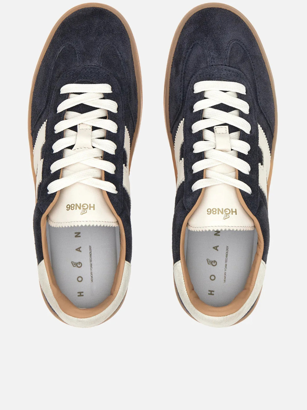 Low-Top Suede Sneakers with Contrasting Accents