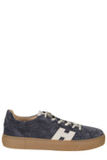 Blue Crosswind Suede Smooth Leather Rubber Sole Sneakers