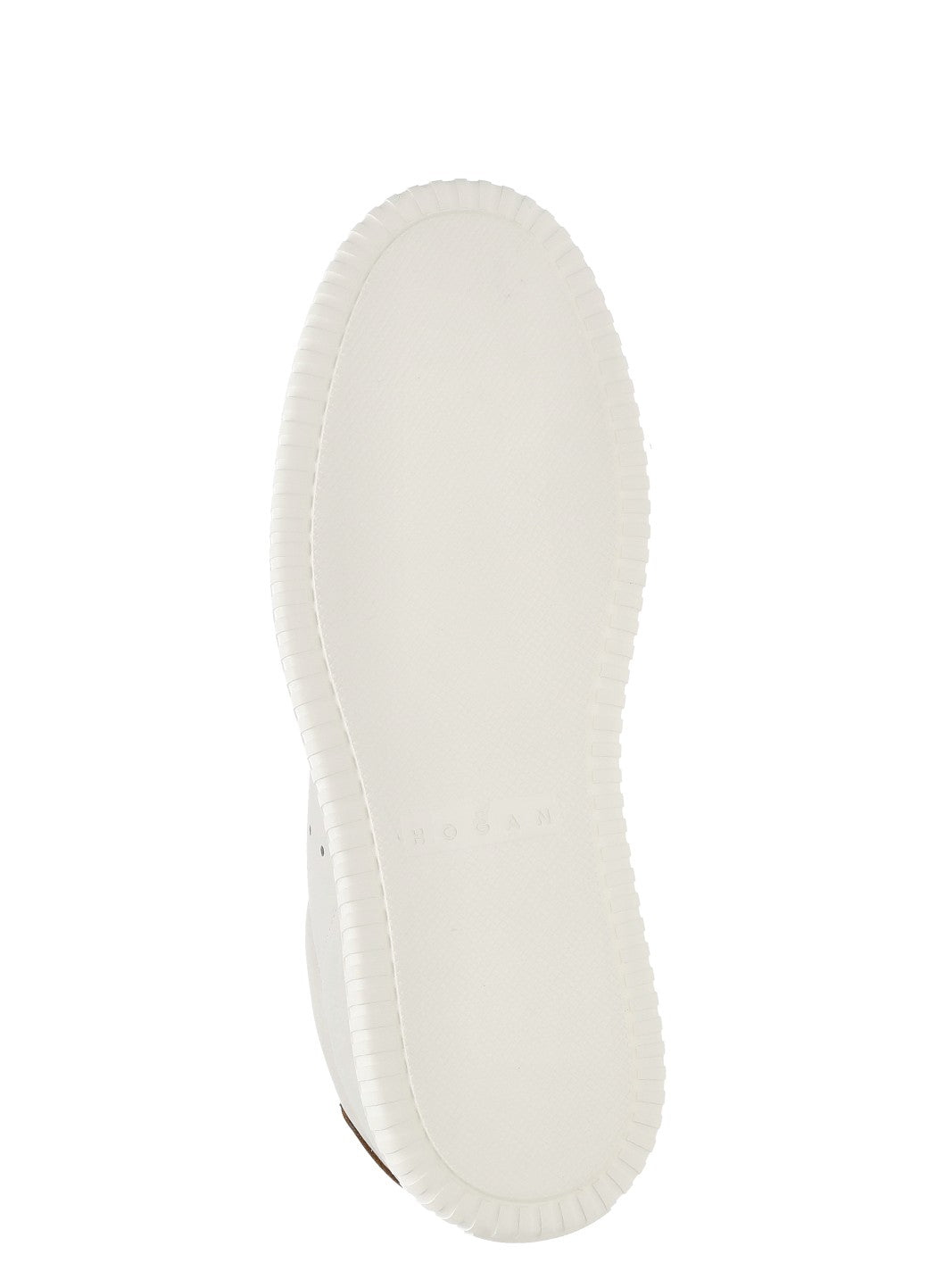 Ivory Smooth Leather Low-Top Sneakers