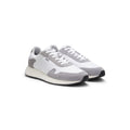 Lace-up sneakers in lightweight fabric with suede trims
