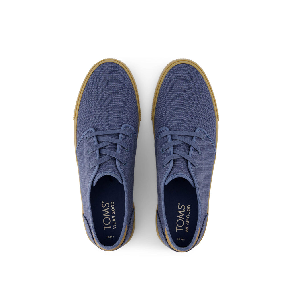 Carlo Slate Blue Heritage Canvas Lace-Up Sneaker