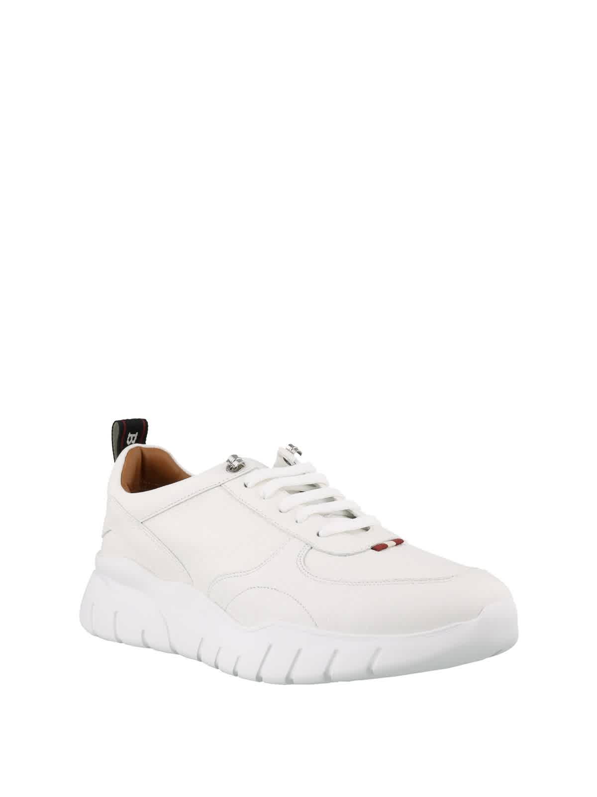 Bally Bienne Biggy Leather Low-Top Sneakers, Brand Size 40 ( US Size 7 )