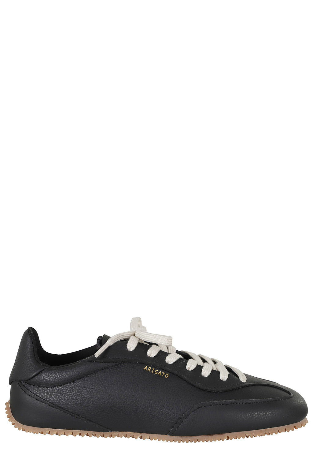 Daze Runner Black Low-Top Leather Sneakers