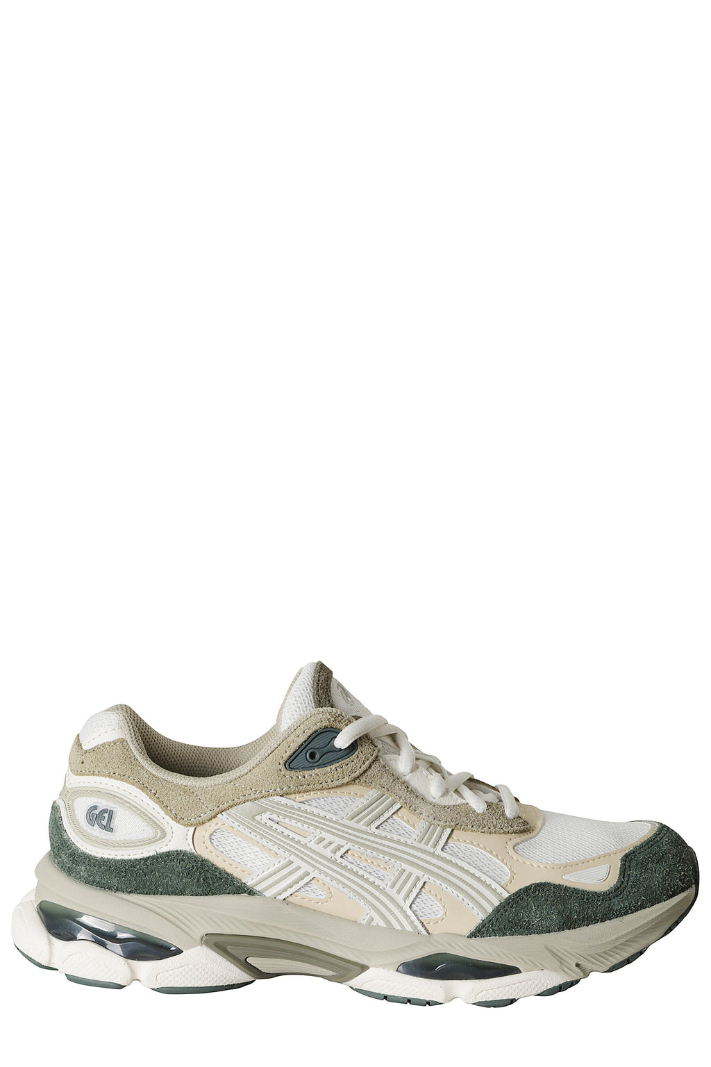 Gel NYC 2.0 Cream Green Mesh Suede Sneakers