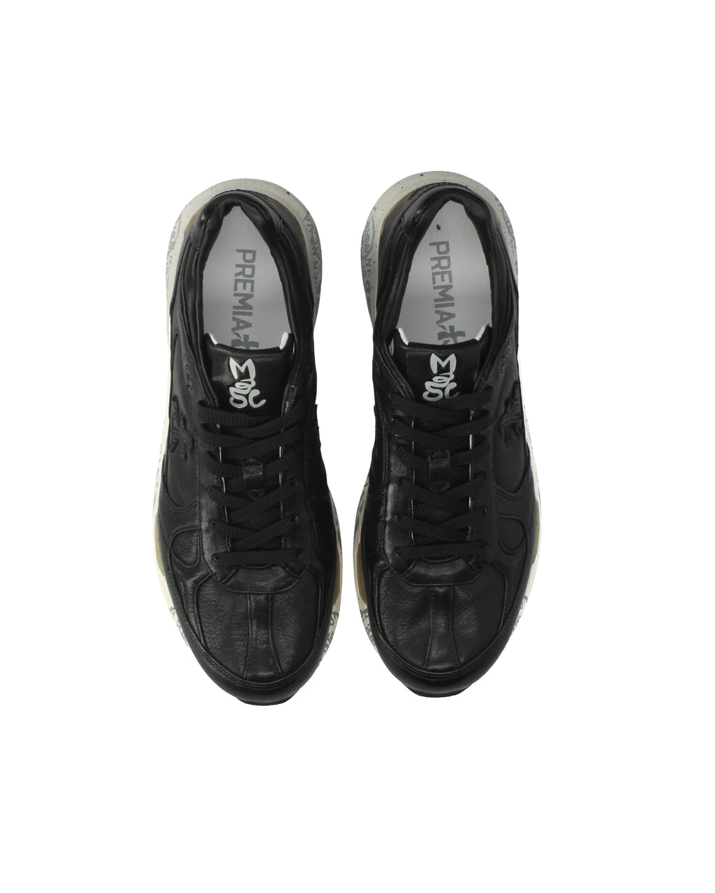 Black Mase Leather Sneakers