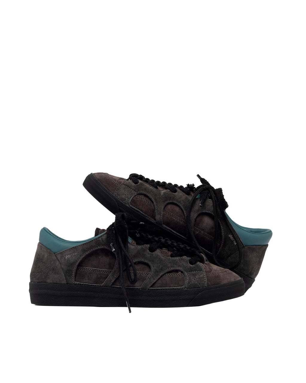 Gray Love Park Low-Top Suede Sneakers