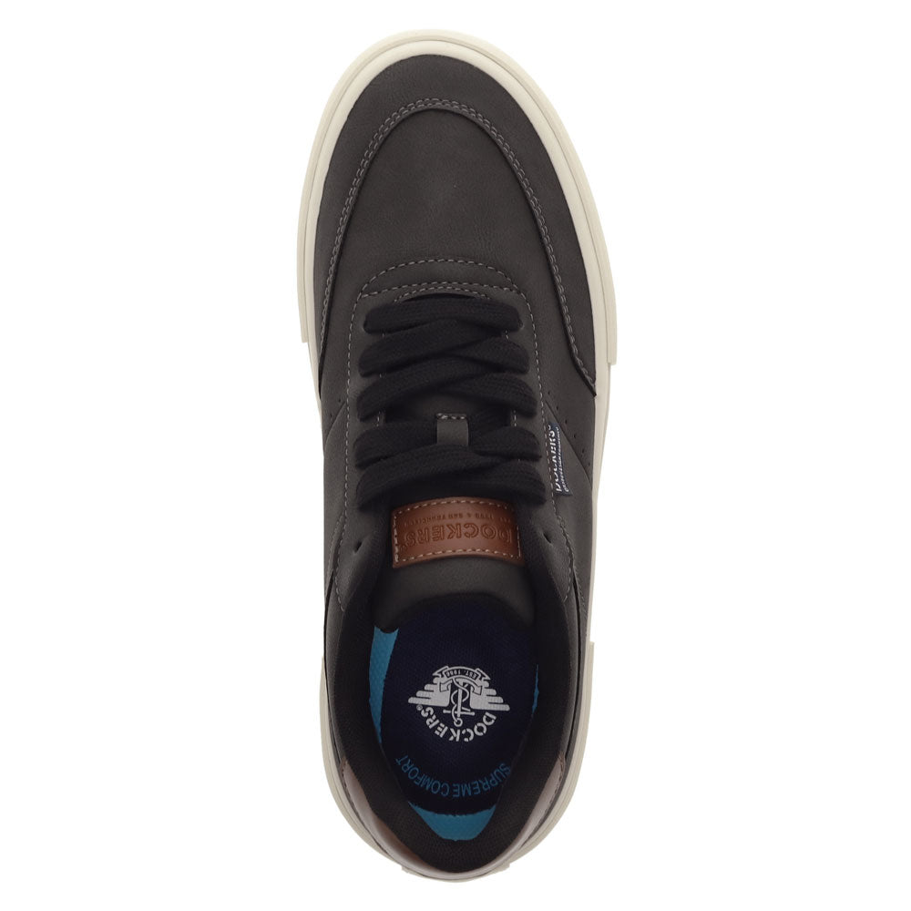Dockers Mens Marco Synthetic Leather Casual Lace Up Sneaker Shoe