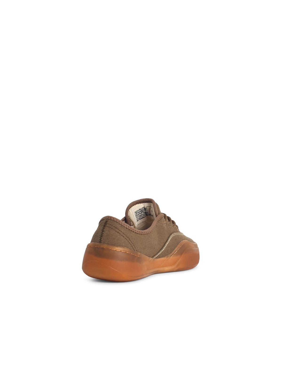 'Coupes' Mud-Colored Cotton Sneakers