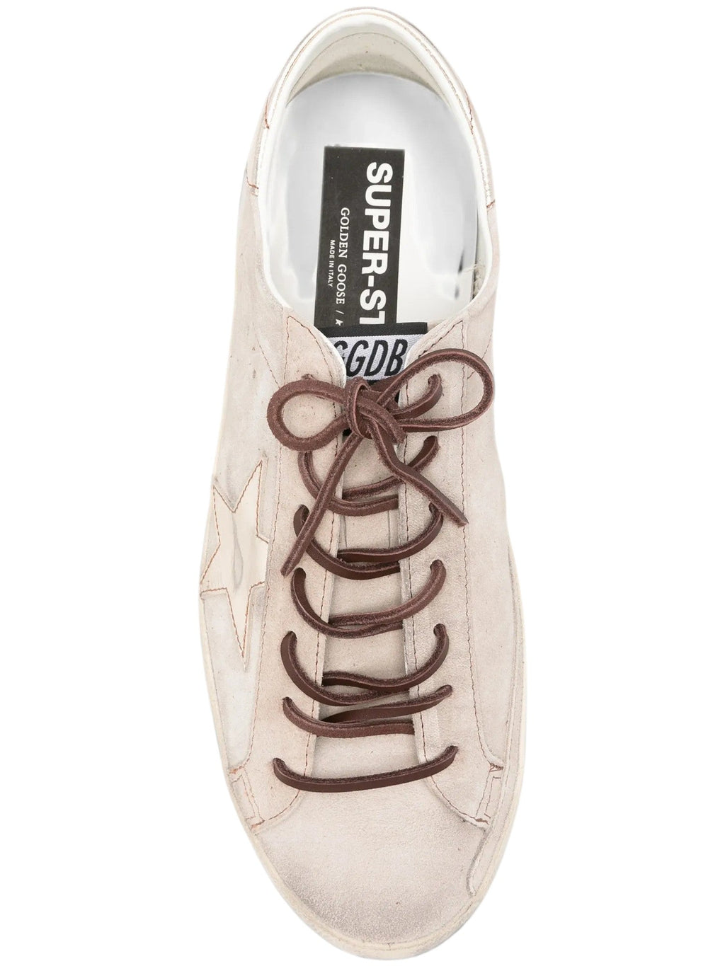 Low-Top Sneakers with Suede Upper and Laminated Star Detail