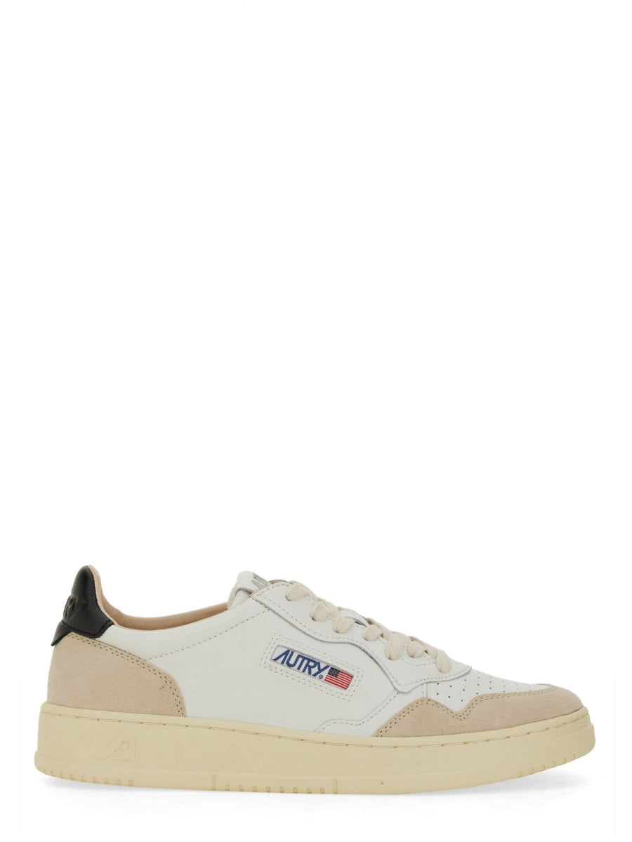 Medalist Low Leather Suede Panels Sneakers