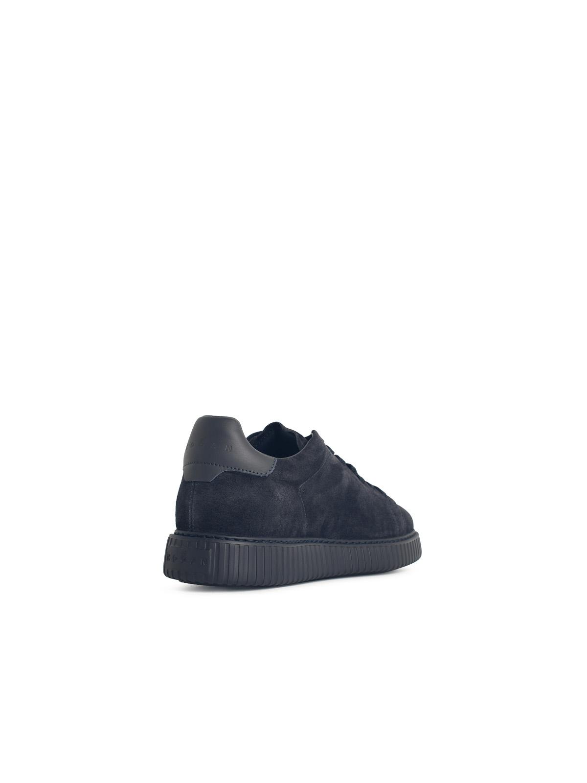 'H Stripes' Blue Suede Sneakers