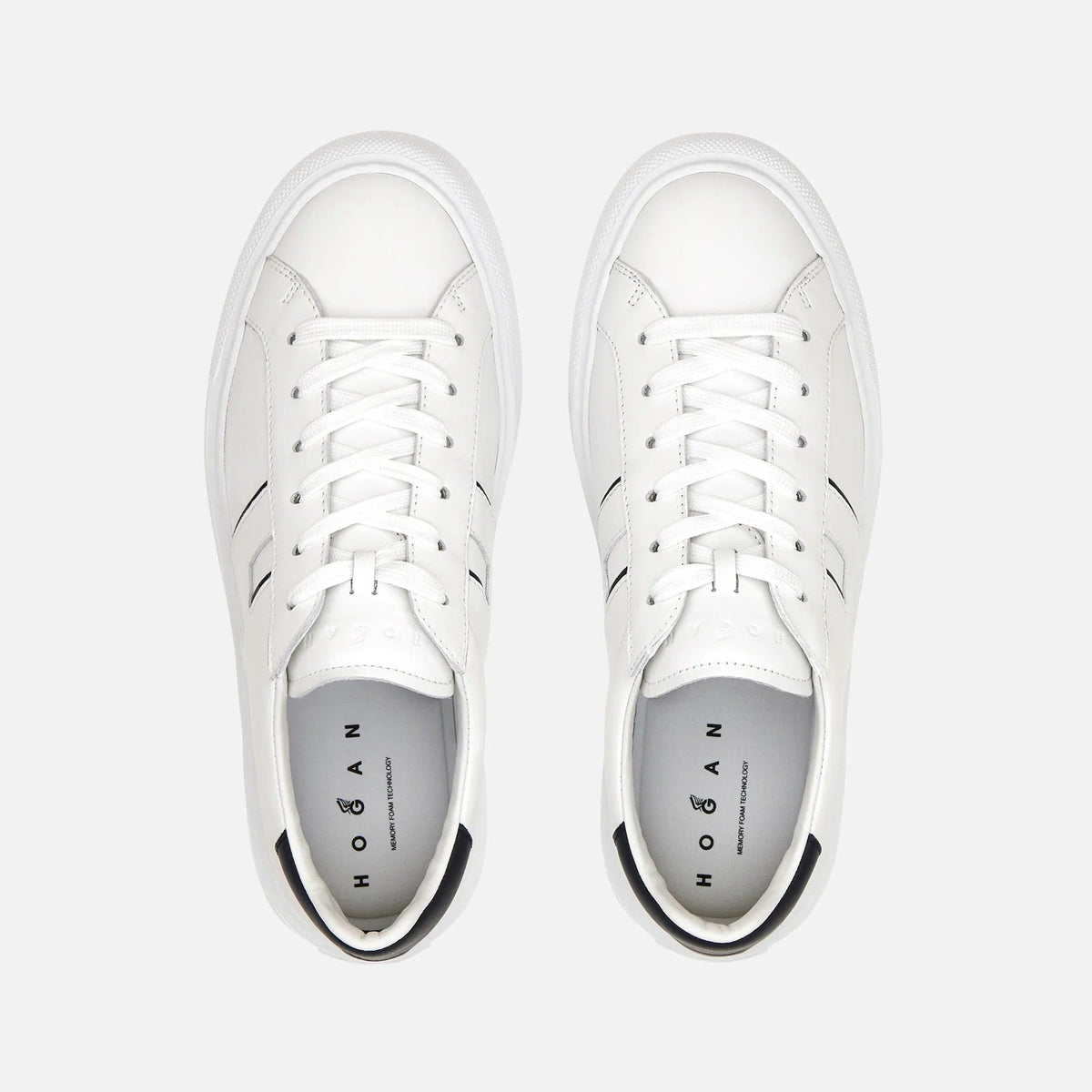 H691 Allacciato H Sneakers in White Blue