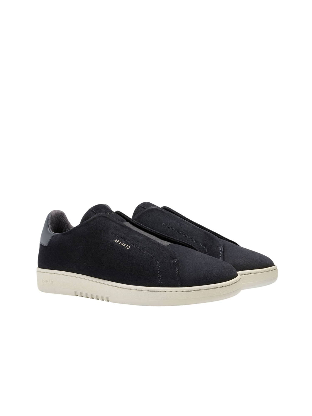 Dark Blue/Off White Dice Laceless Suede Sneakers